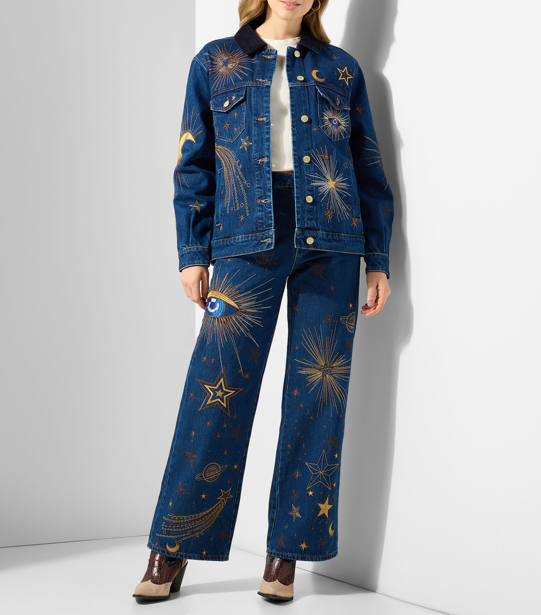 Jeans wideleg Mujer